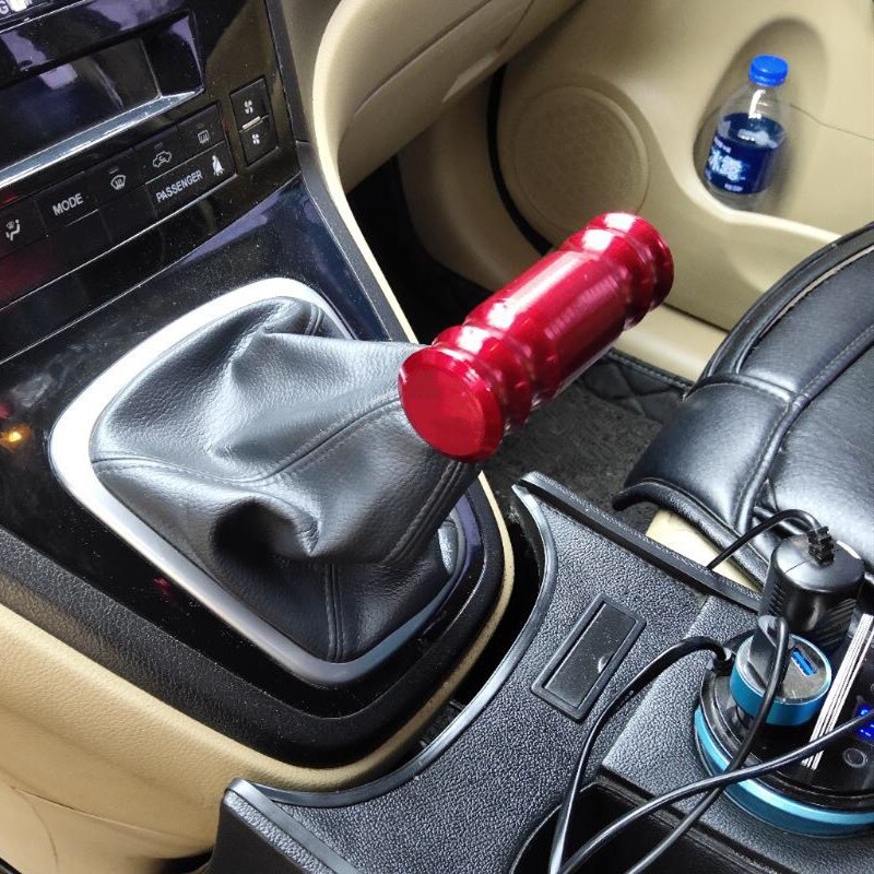 Qiilu Auto Modificatie Handmatige Pookknop Universele Versnellingspook (Titanium