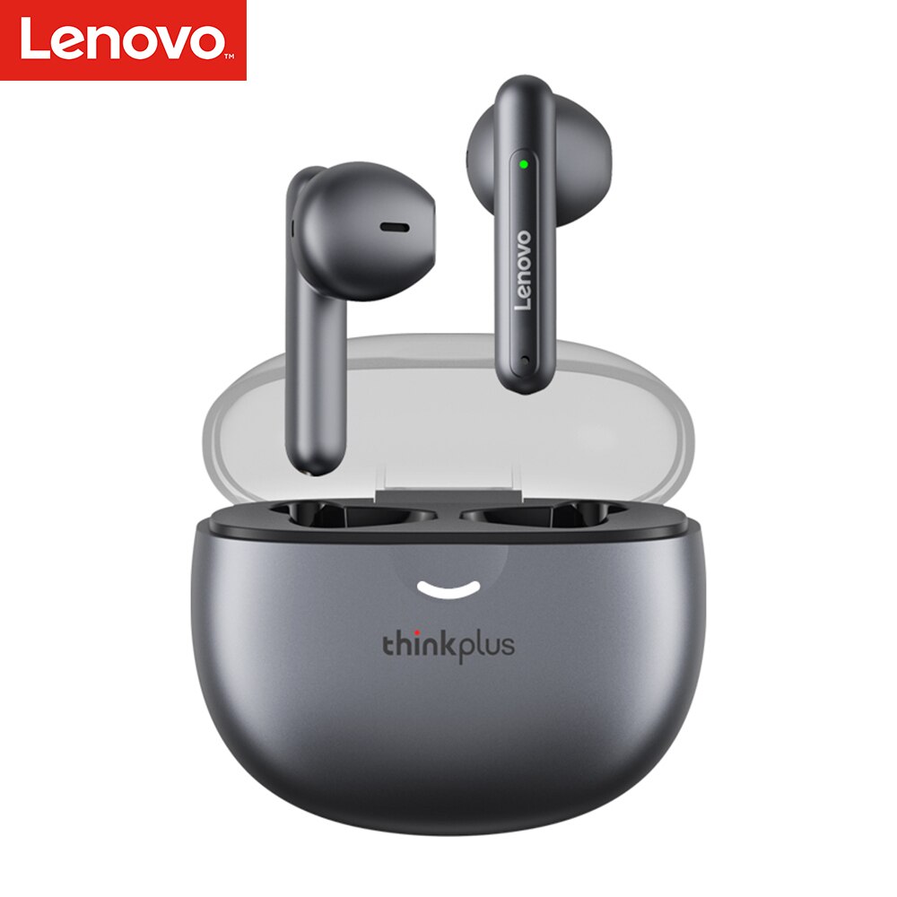 Lenovo-auriculares inalámbricos Thinkplus LP1 Pro, cascos con Bluetooth 5,1, HIFI, para videojuegos, de , con micrófono, novedad, 100%: Negro