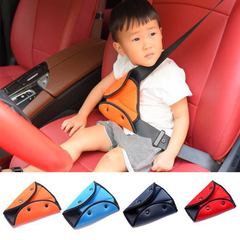 1Pcs Verstelbare Veiligheidsgordel Car Seat Voor Kids Beschermende Katoen Kinderen Schouder Cover Katoen Hals Klepstandsteller Autogordel