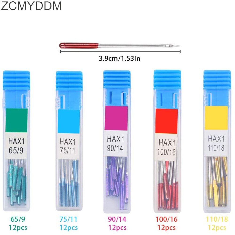 ZCMYDDM 3/15pcs Universal Regular Point Anti-Jumping Machine Needles for Home Sewing Machine Elastic Cloth DIY Sewing Tools