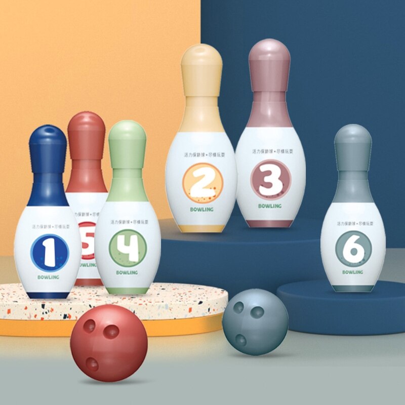 Klassieke Bowling Set Outdoor Bal Spel Brain Developmental Speelgoed Peuters Hand-Oog Coördinatie Grab Training Baby Speelgoed G2AE