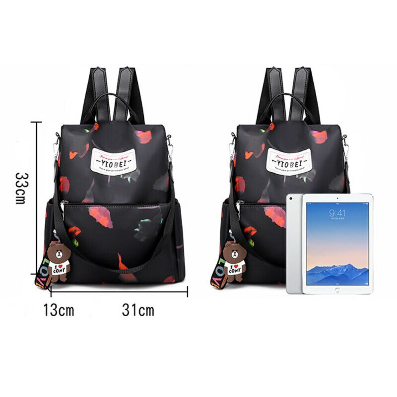 Women Anti-theft Oxford Backpack School Travel Waterproof Satchel Shoulder Bag Large Capacity Backpacks