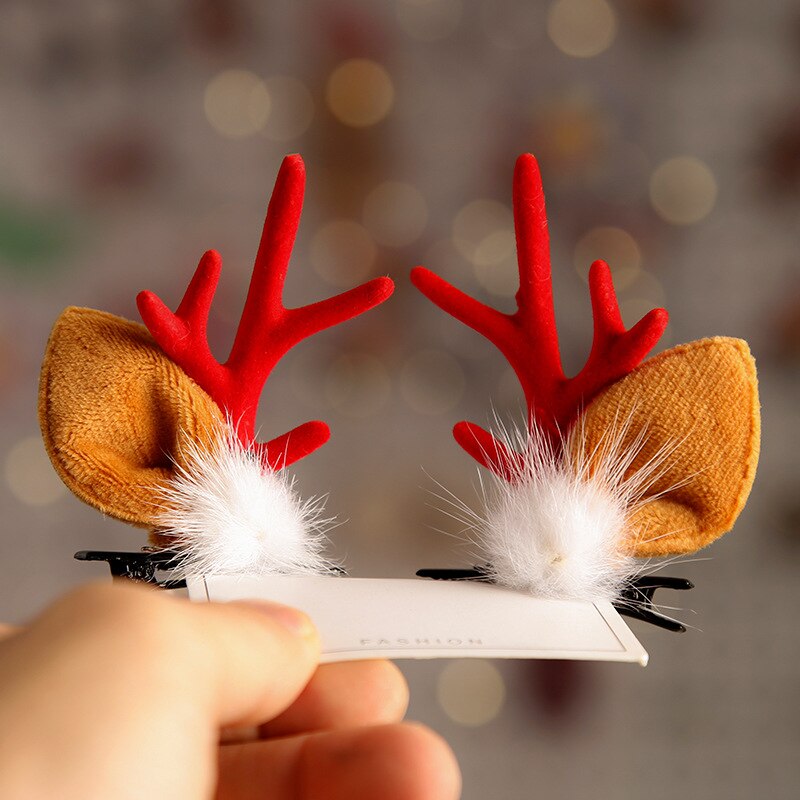 Cute Antlers Dog Cat Kid Hari Accessories Christmas Supplies for Pets Girls Santa Claus Puppy Mascotas Hairpin Hearwear: 5