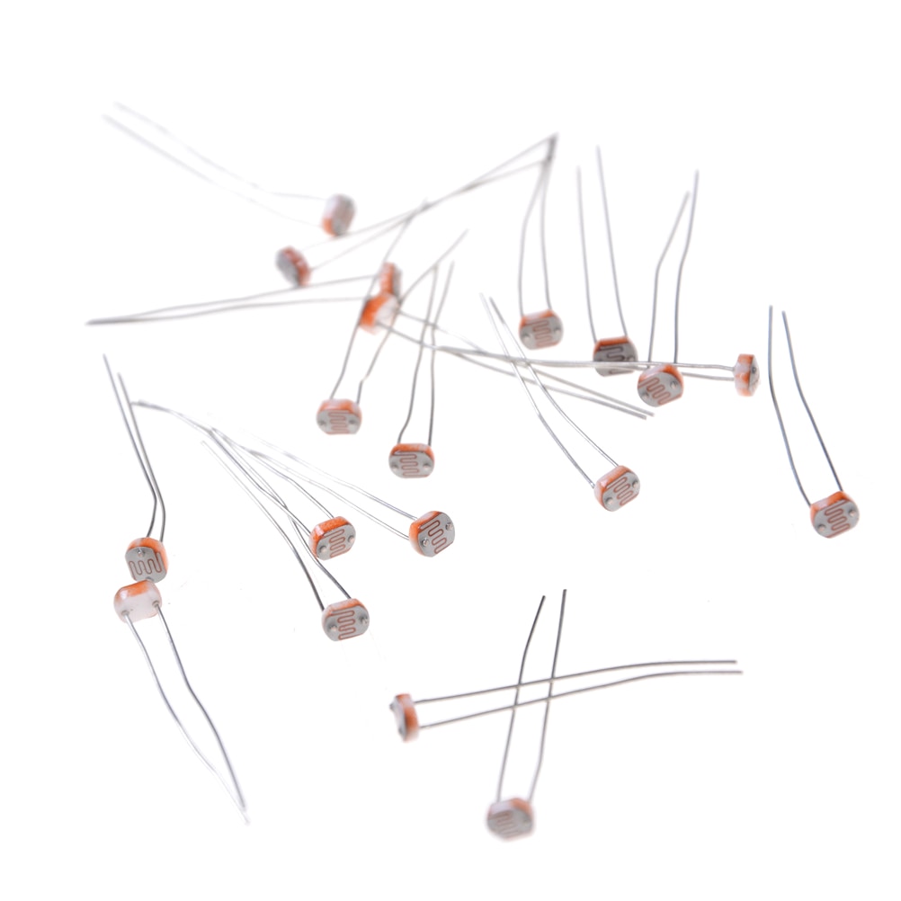 20PCS X 5528 Light Dependent Resistor LDR 5MM Photoresistor And Retail Photoconductive Resistance For Arduino
