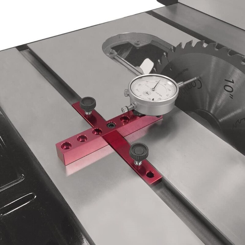 Kit base con quadrante indicatore per allineamento e calibrazione macchinari per officina come seghe da tavolo seghe a nastro e trapano