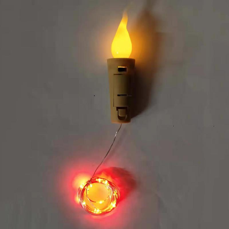 Laterne Lagerung Kerze Kork Schnur Licht LED Kupfer Draht Licht verrotten Wein Kork Dekoration Schnur Licht Party Dekorationen: 04