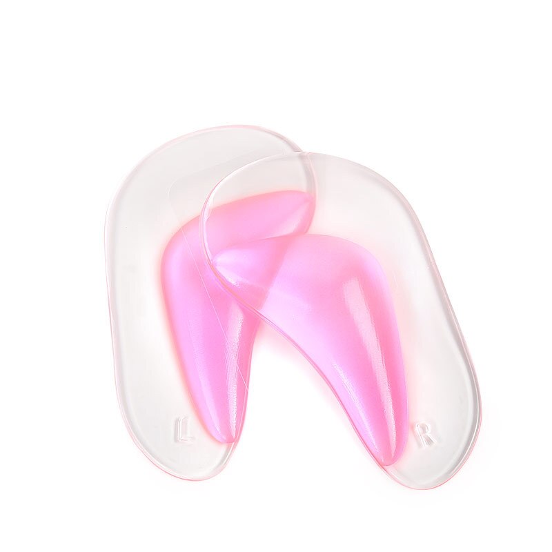 Foot's Arch Support Shoe Insole for Flat Feet Gel Arch Inserts Pad for Plantar Fasciitis Adhesive Arch Pad Relieve Foot Pressure