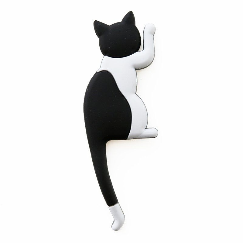 Cute Cat Magnetic Wall Mount Keys Hook Multifunction Refrigerator Sticker Fridge Magnet Decor Hanging Hook: 07