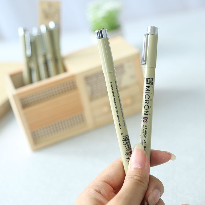 SAKURA Pigma Micron Graphic Pen Needle Point Manga Drawing Sketch Water-proof Outline Scanning Line Pen Scriptliner Japan