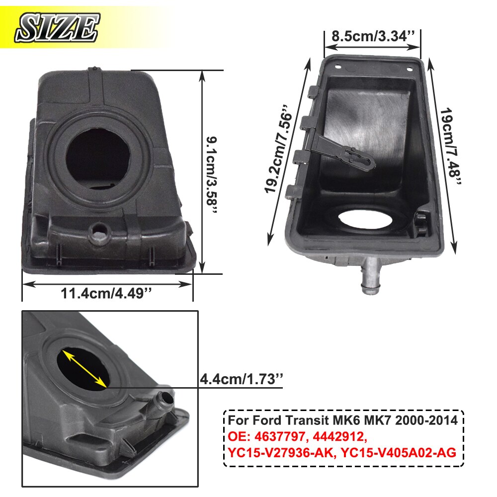 1x Voor Ford Transit MK6 MK7 2000 - Brandstoftank Filler Deur Flap Behuizing YC15 27936 Ak Auto Accessoires styling 01 02 03 04 05