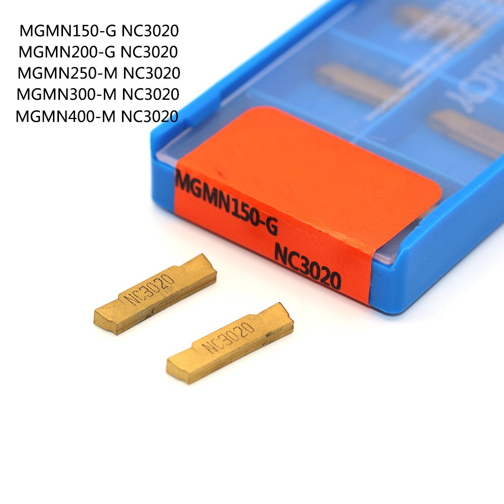 Outil de rainurage en carbure rainuré CNC, 10 pièces, MGMN150 MGMN200 MGMN300 MGMN400 NC3020 NC3030 PC9030