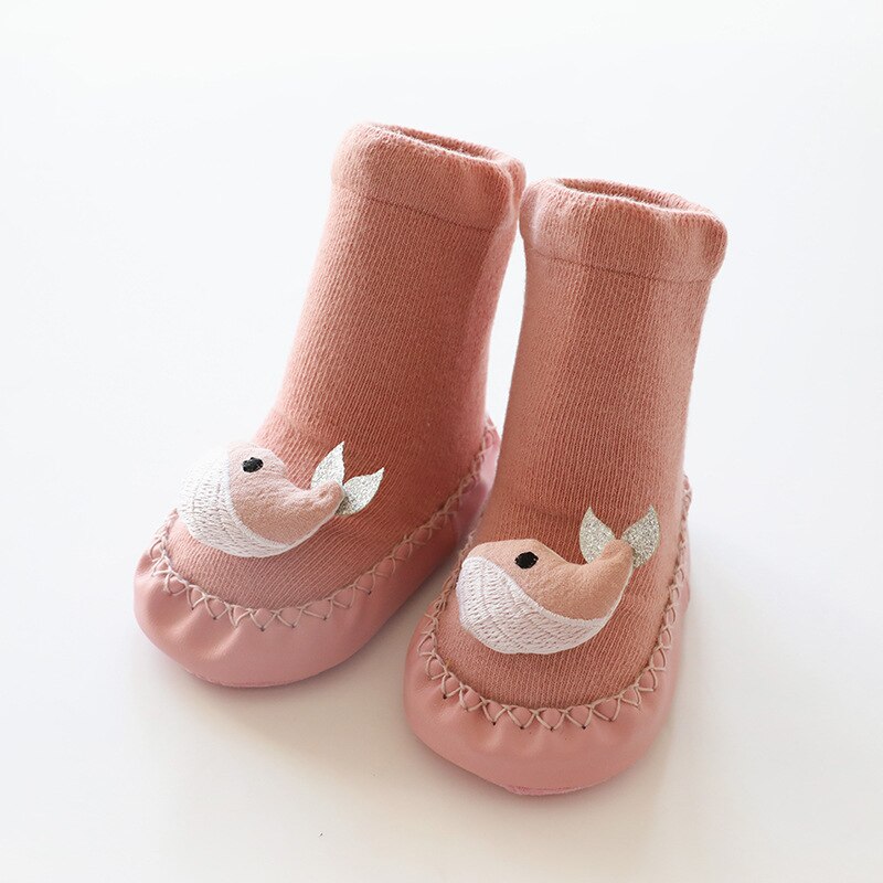 tricot fait à la main dessin animé polaire neige bottes pour bébé fille garçon anti-silp Prewalker chaussons bébé chaussures 0-24 mois: Lavande / 11cm