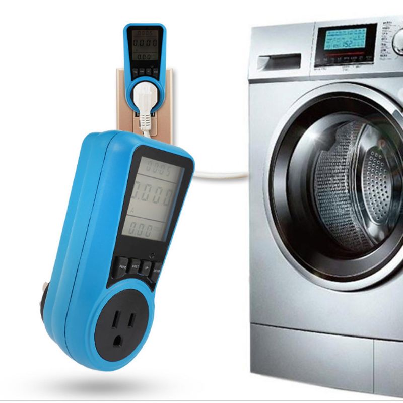 Stecker Digital Spannung Wattmeter Energie Verbrauch Watt Energie Meter AC Strom Analyzer Monitor Sockel