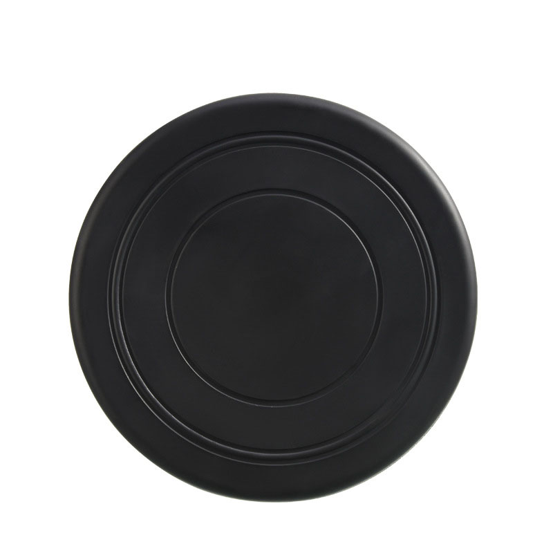 Platillo volante de plástico divertido para perro, juguete para mascotas, discos voladores resistentes, mordedores, adiestramiento de cachorros, 1 unidad: Black