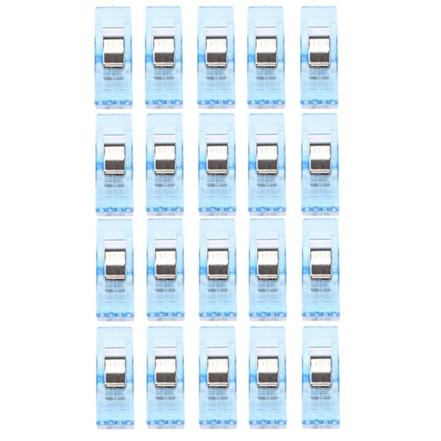 Lot de pinces en plastique colorées, 20 pièces, pour travaux de couture, édredon, reliure, articles ménagers, directe: BU