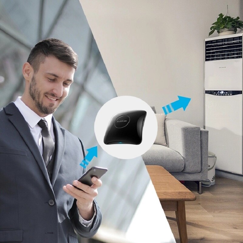 Mais novo broadlink rm4 pro ir rf wifi remoto universal inteligente automação residencial funciona com alexa e google casa