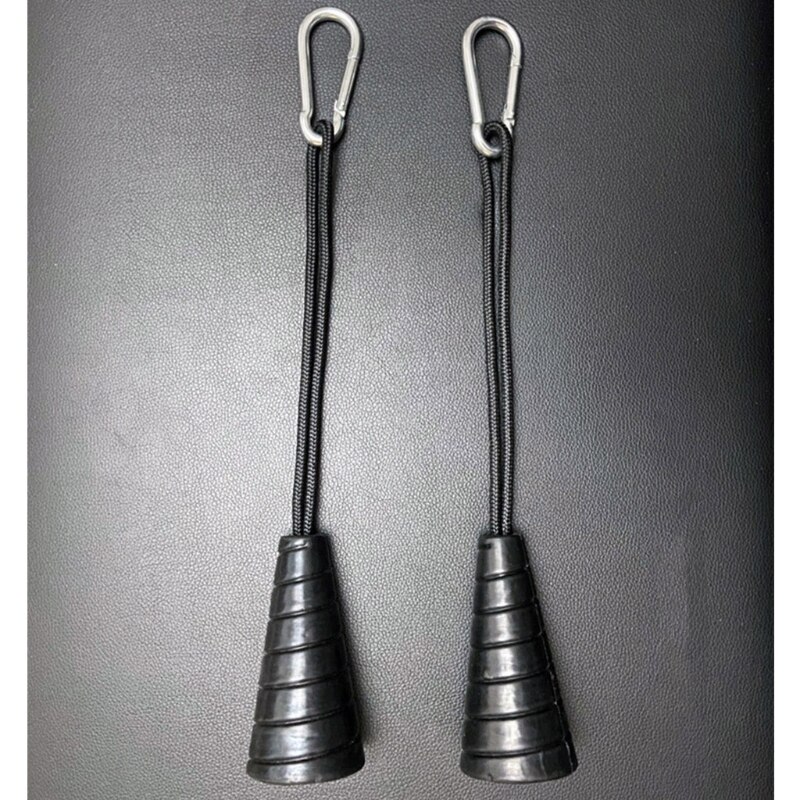 1 Pair Biceps Triceps Drawstring Single Grip Rope Pull Down Cable Gym Attachment