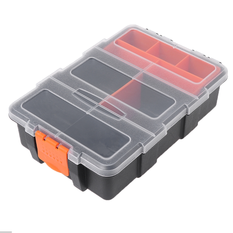 Caja de Herramientas transparente multifuncional estuche para herramientas de almacenamiento organizador de plástico