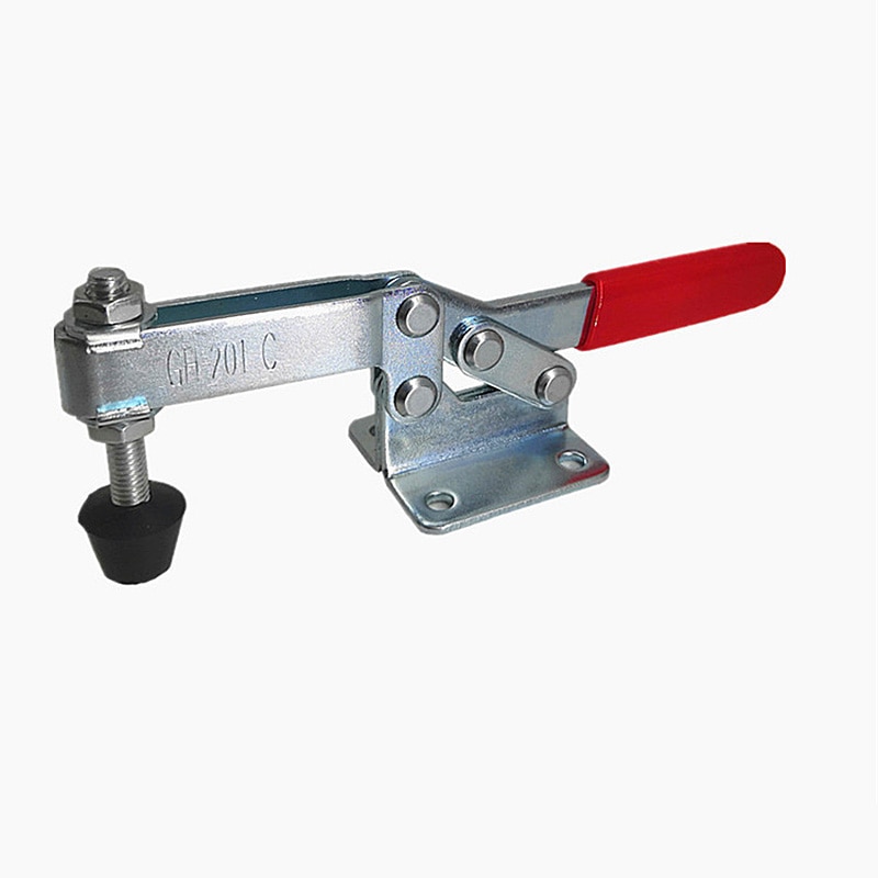 Toggle Clamp 201-C Horizontal Quick Release Clip Hand Tool Tackle DIY Automation Equipment Box Accessories