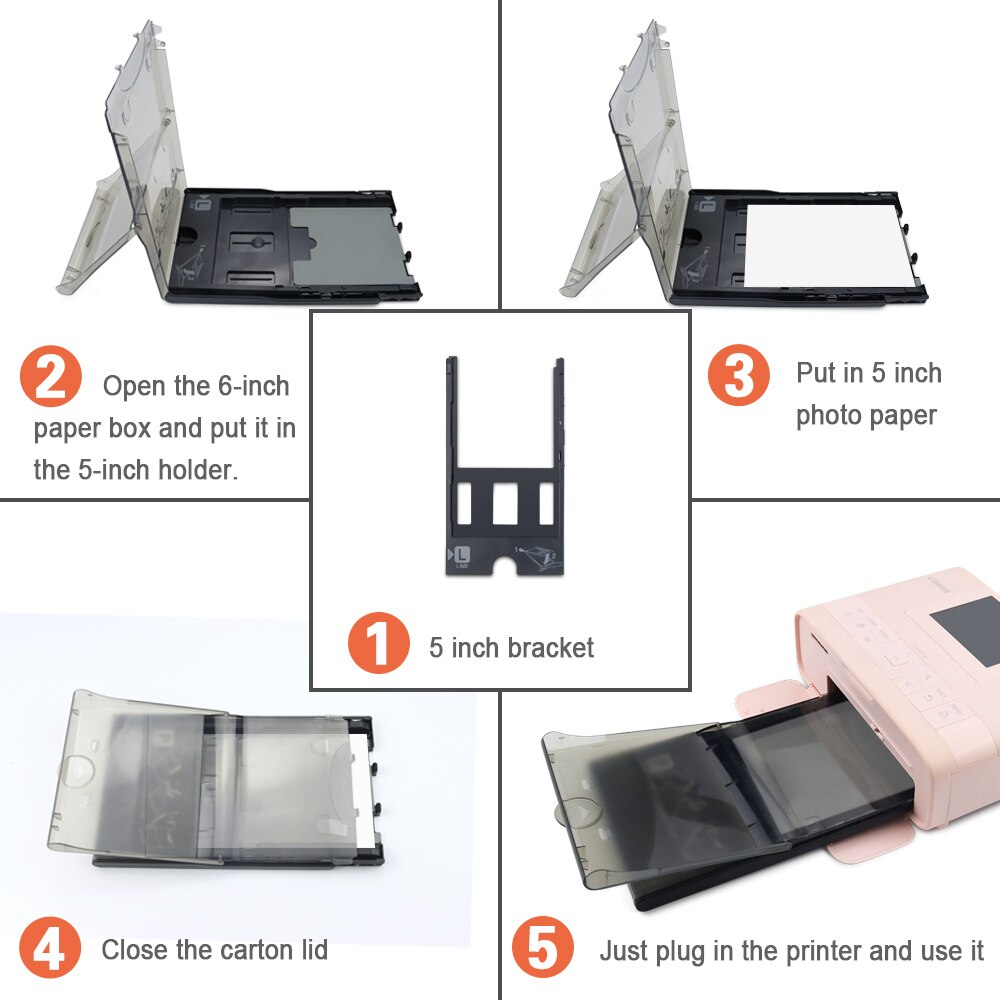 3 inch 5 inch 6 inch Paper Tray for Canon Selphy CP1300 CP1200 CP910 CP900 CP800 CP760 Photo Printer Card Size Paper Cassette
