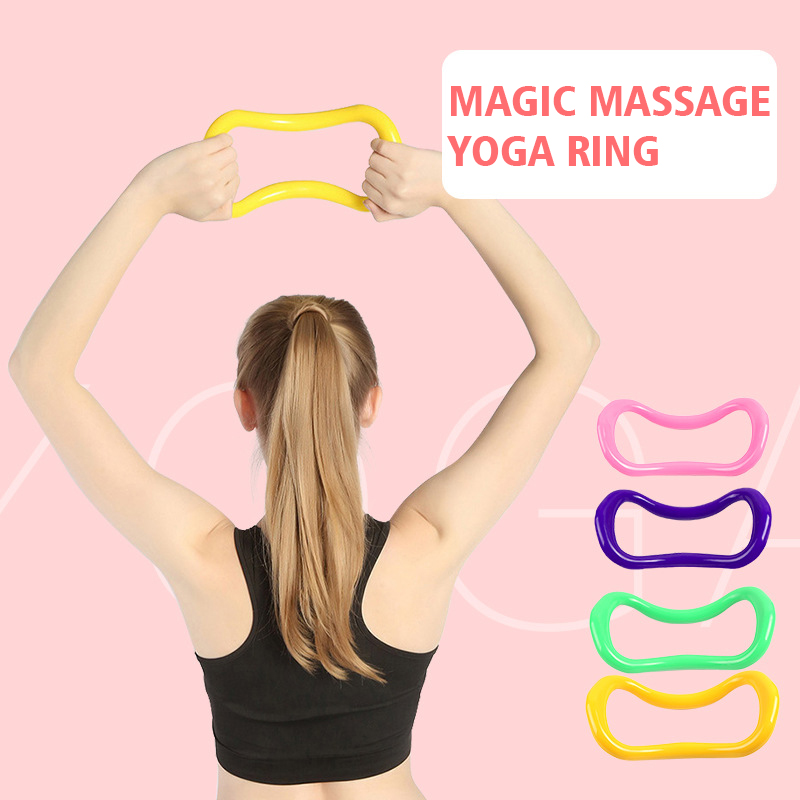 Yoga magisk ring sport træning modstand fitness gym yoga loop tilbehør pilates cirkel bodybuilding kalv hjem træning hjul