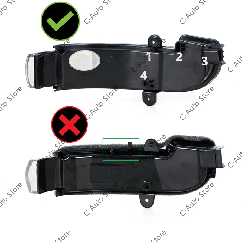 per Mercedes-Benz Classe C W203 C230 C240 C32 2004 2005 2006 2007 4 Porte auto portato Specchio Indicatore di direzione 2038201521 2038201621