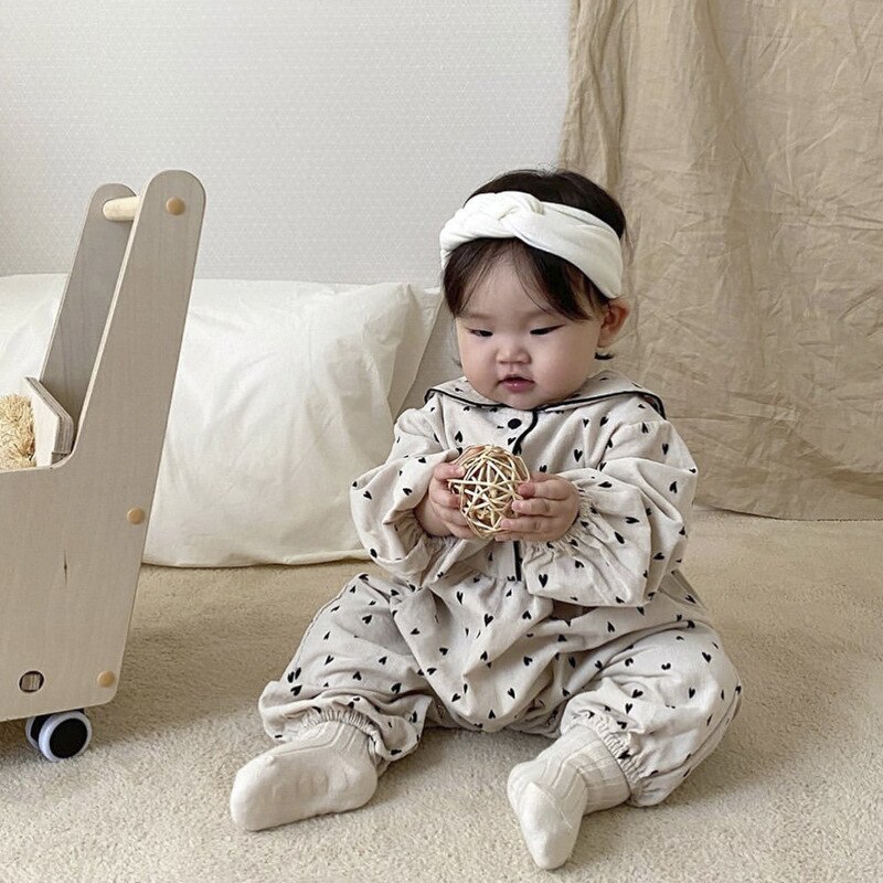 5515 Popular Baby Girl Corduroy One Piece Clothes Autumn Winter Double Layer Baby Boys Climbing Clothes 0-24M Bodysuit