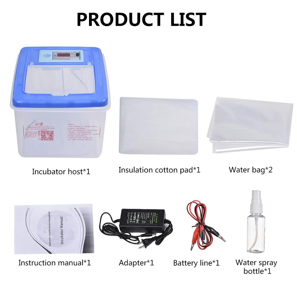 30-34pcs Eggs Automatic Egg Incubator Temperature Control Highly Transparent Egg Breeding Device For Home Use