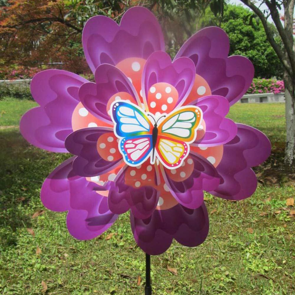 Aankomst Wind Spinner Windmolen Speelgoed Tuin Decoratie Insect Cartoon Vlinder Kids Kinderen Speelgoed Yard Wiel Pinwheel Co