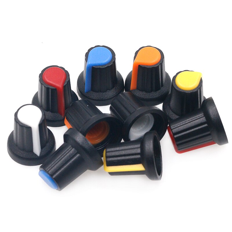 Lot De 5 Boutons Rotatifs Pour Potentiomètre 6mm - Alliage Aluminium - Marque Uxcell