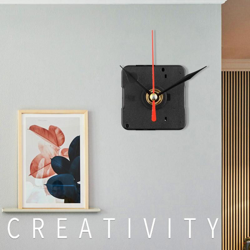 Stille klok quartz uurwerkmechanisme rode en zwarte wijzers reparatieset