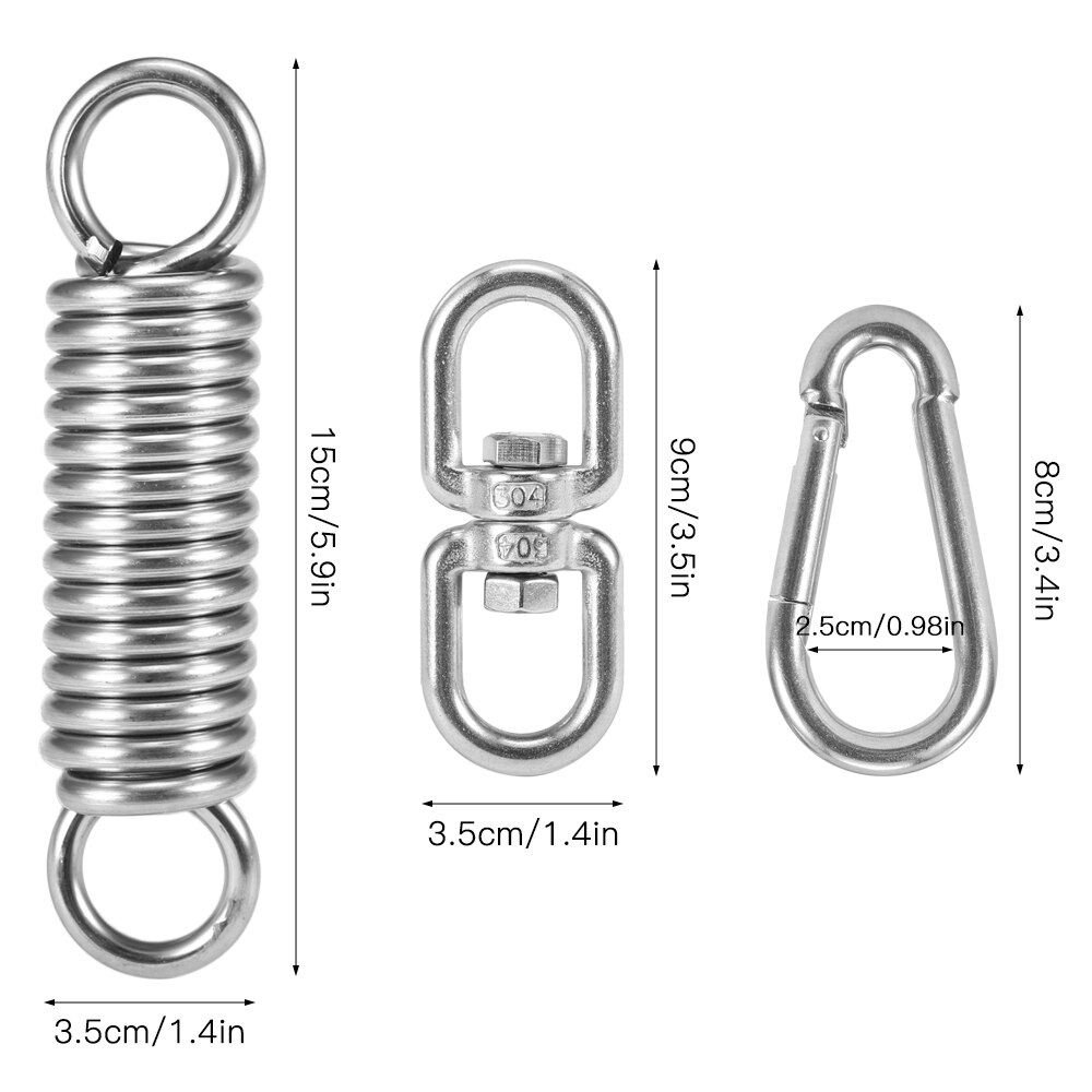 304 zestaw robić zawieszenia hamaka ze stali nierdzewnej huśtawka wieszak tłumiący sprężynę akcesoria sprężynowe