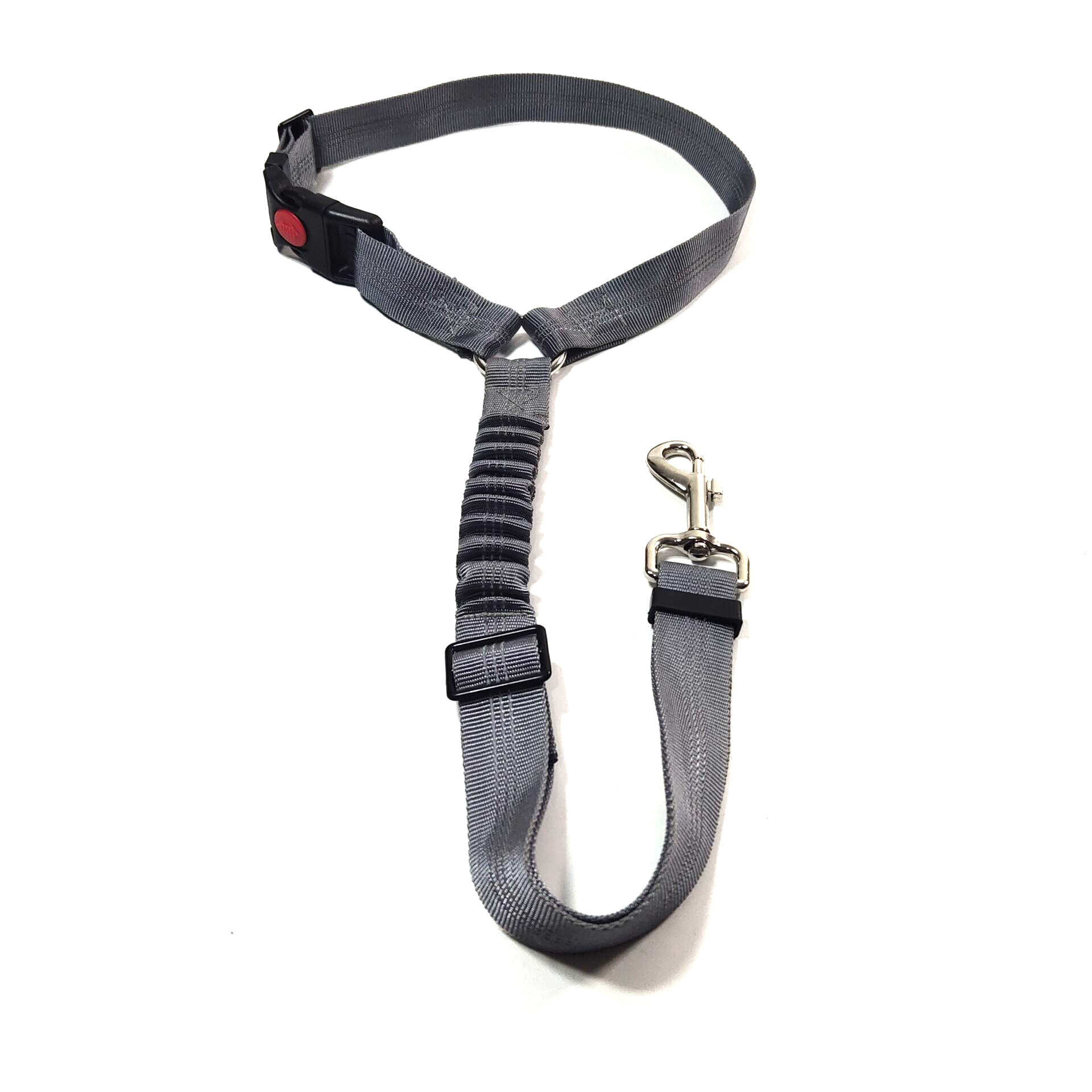 Pet Dog Seat Belt Reflecterende Nylon Intrekbare Elastische Dog Seat Belt Pitbull Puppy Voertuig Auto Veiligheidsgordel Hond Accessoires: GRAY