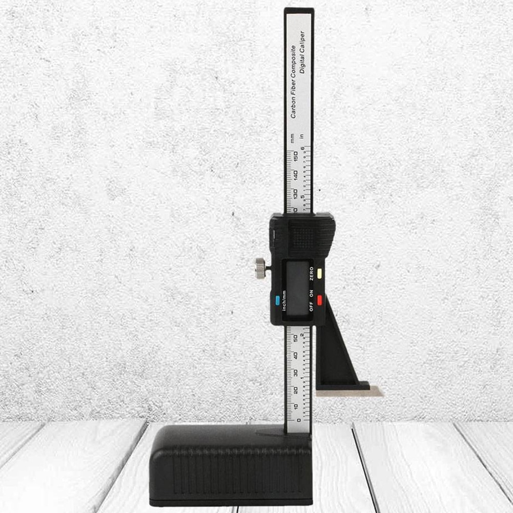 Light Weight Electronic Caliper Digital Display Mini Height Gauge Wear-resistant 0-150mm/6" Woodworking Magnetic Plastic Durable