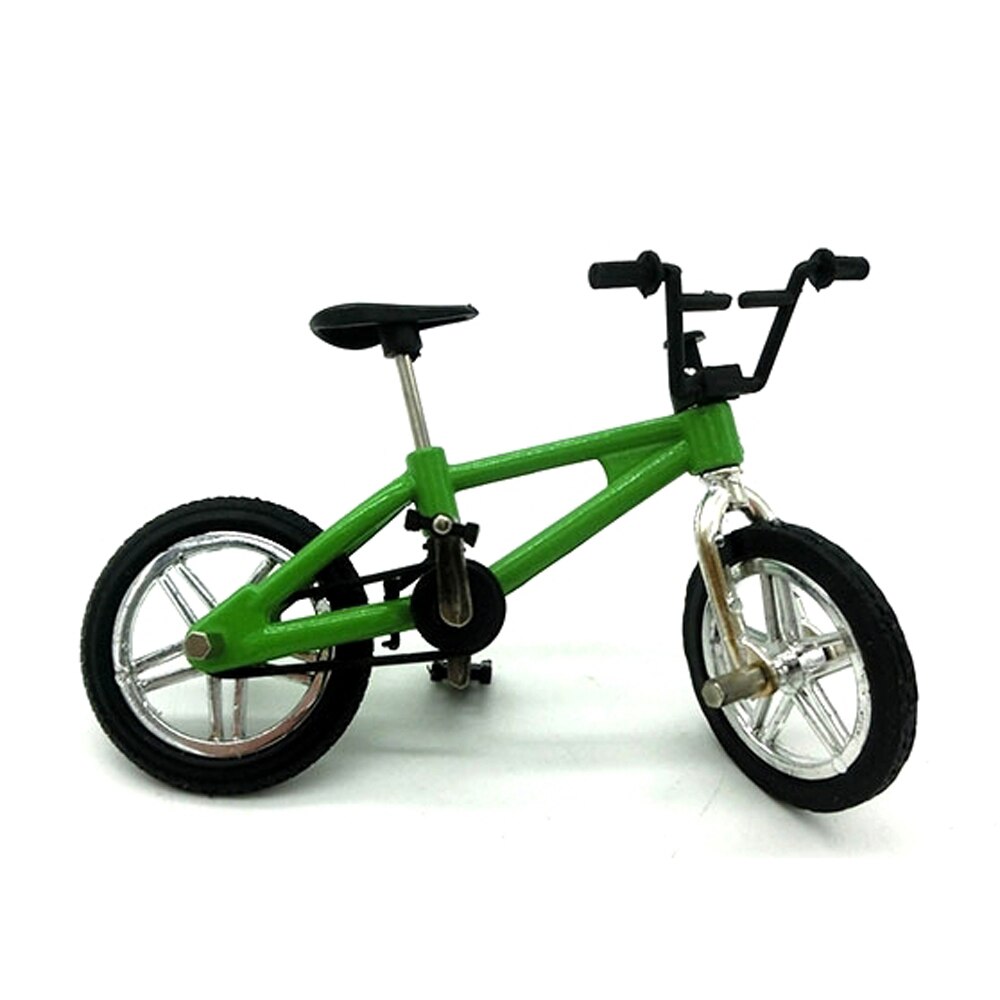 Mini finger cykel legetøj søde mountainbikes cykel model cykel tech indretning fremragende cykel legetøj til børn: Grøn b