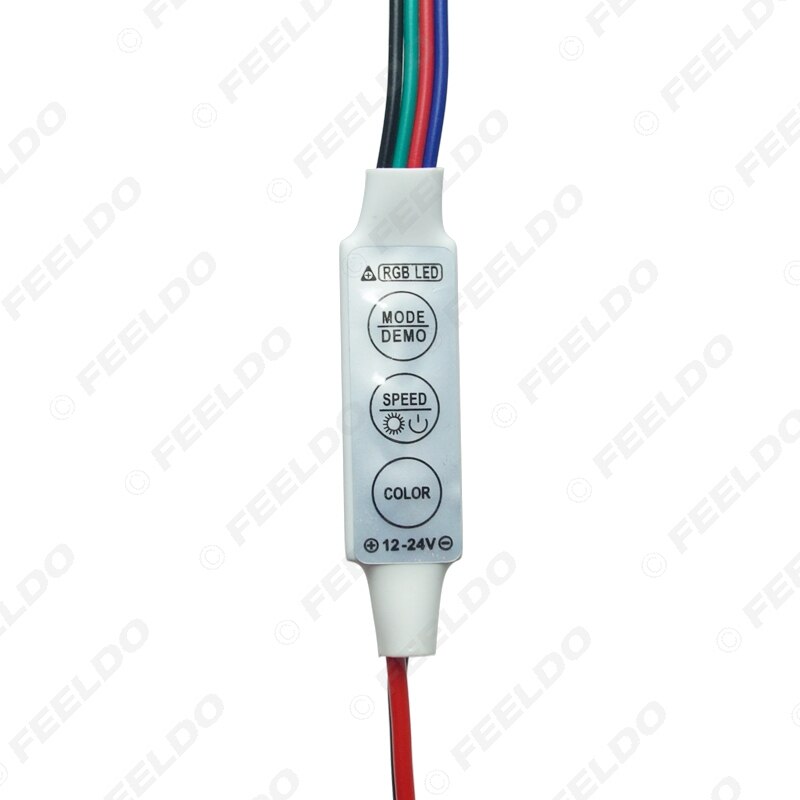 FEELDO DC12V~24V LED Flasher Module Flash Strobe Controller With 4-Wire Connecotr For LED Strip Light #CA3965