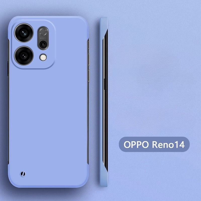 Husă de telefon ultra subțire, fără ramă, mată 14 rezistentă la șocuri, fără margini 14 pentru oppo reno 14 13 5g: Abs / Negru
