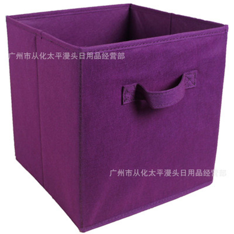Non-Woven Fabric Dust-Proof Clothes Storage Bin Folding Cabinet Storage Box with Handle Home Office Closet Organizer Container