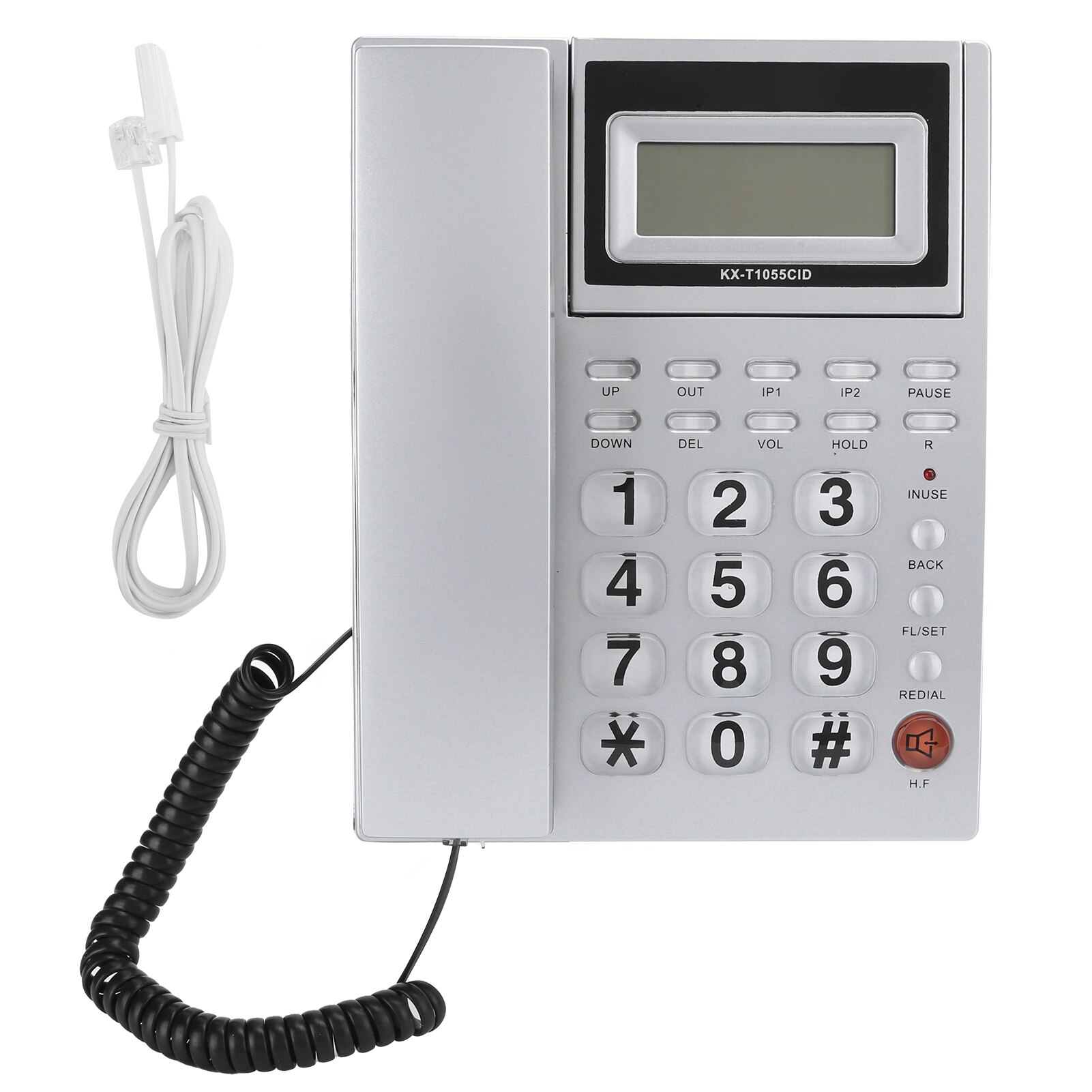 Landline Phone with Large Button Desktop Corded Fixed Telephone with DTMF/FSK Dual System Caller ID Display for Home Office: Only For Britain