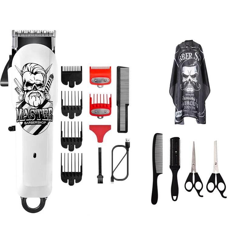 Kapperszaak Tondeuse Professionele Tondeuse Oplaadbare Kapper Elektrische Mannen Cordless Kapsel Verstelbare Keramische Blade: 13