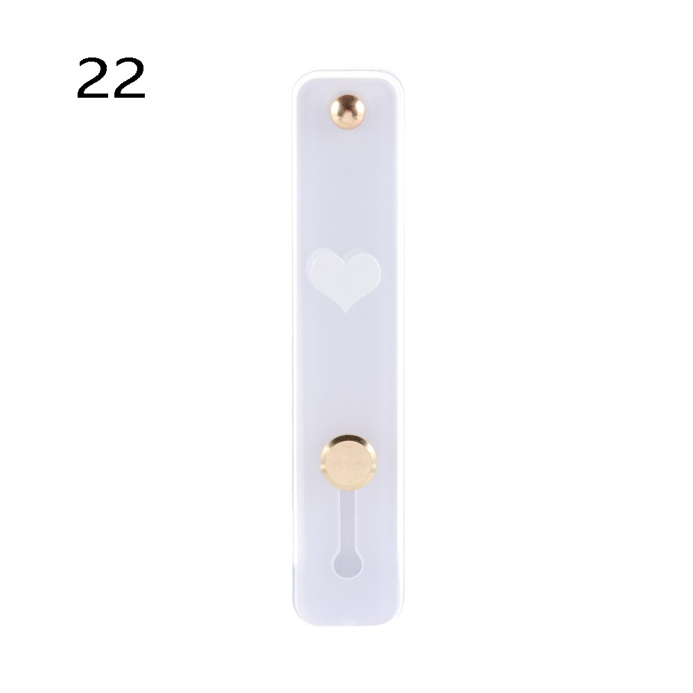 1pc uniwersalny silikonowy uchwyt na telefon palec serdeczny pasek na nadgarstek Push Pull Grip Stretch stojak serce cukierki kolor opaska na rękę uchwyt: 22