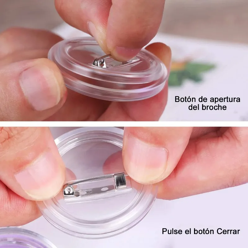 Ronde DIY-badgebouwsset - Benodigdheden voor aangepaste naamplaatjes, broches, cosplay en (Halloween/Kerstmis)