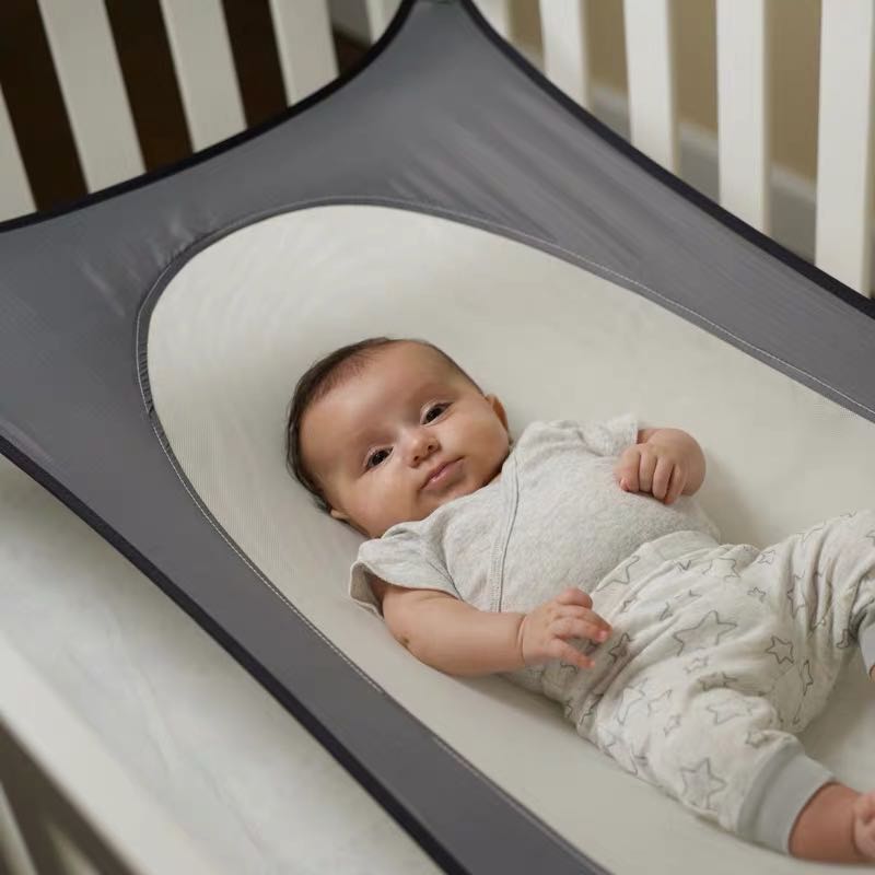 130cm*80cm avtagbara babyhängmatta babyleksaker inomhus babyvagga babygunga babysovhängmatta för liten baby