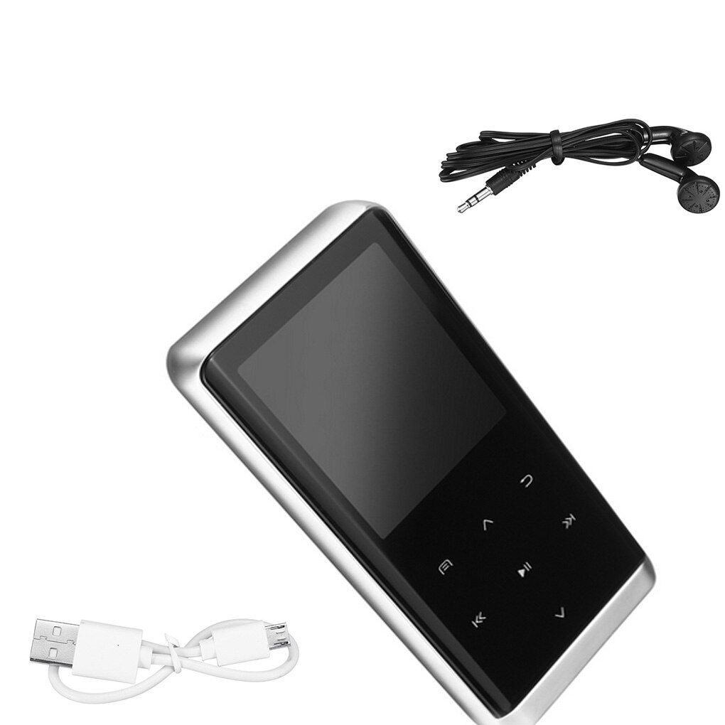 Lecteur MP3 Portable Avec Bluetooth 5.2, Radio FM, Haut-Parleur, Enregistreur Vocal - Noir, Compact