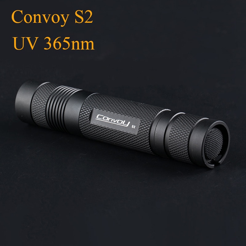 Convoy-minilinterna LED ultravioleta, luz ultravioleta 18650, S2 UV, 365nm, EDC