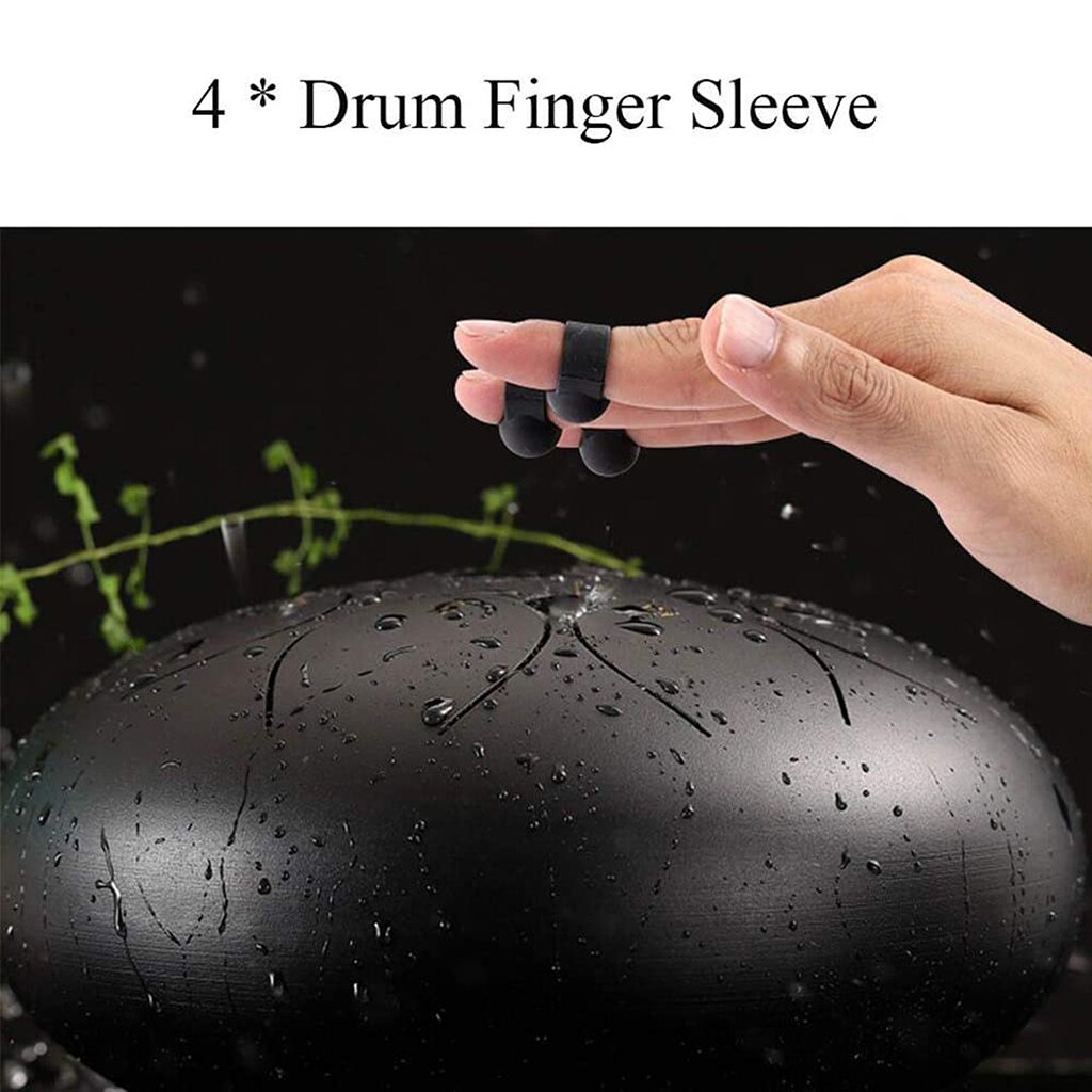 4x Steel Tongue Drum Finger Picks Finger Sleeves Handpan Percussion Accs