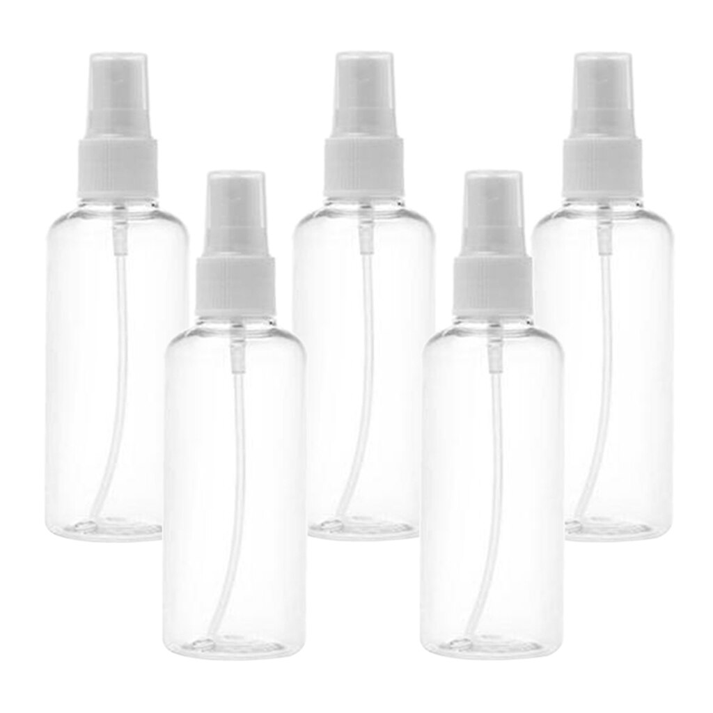 15x mini heldere sprayflesjes voor cosmetische parfums en verstuivers 100ml