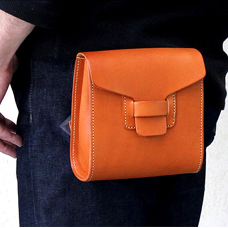 DIY Leather craft Mini Waist bag sewing pattern Acrylic template Sewing Pattern