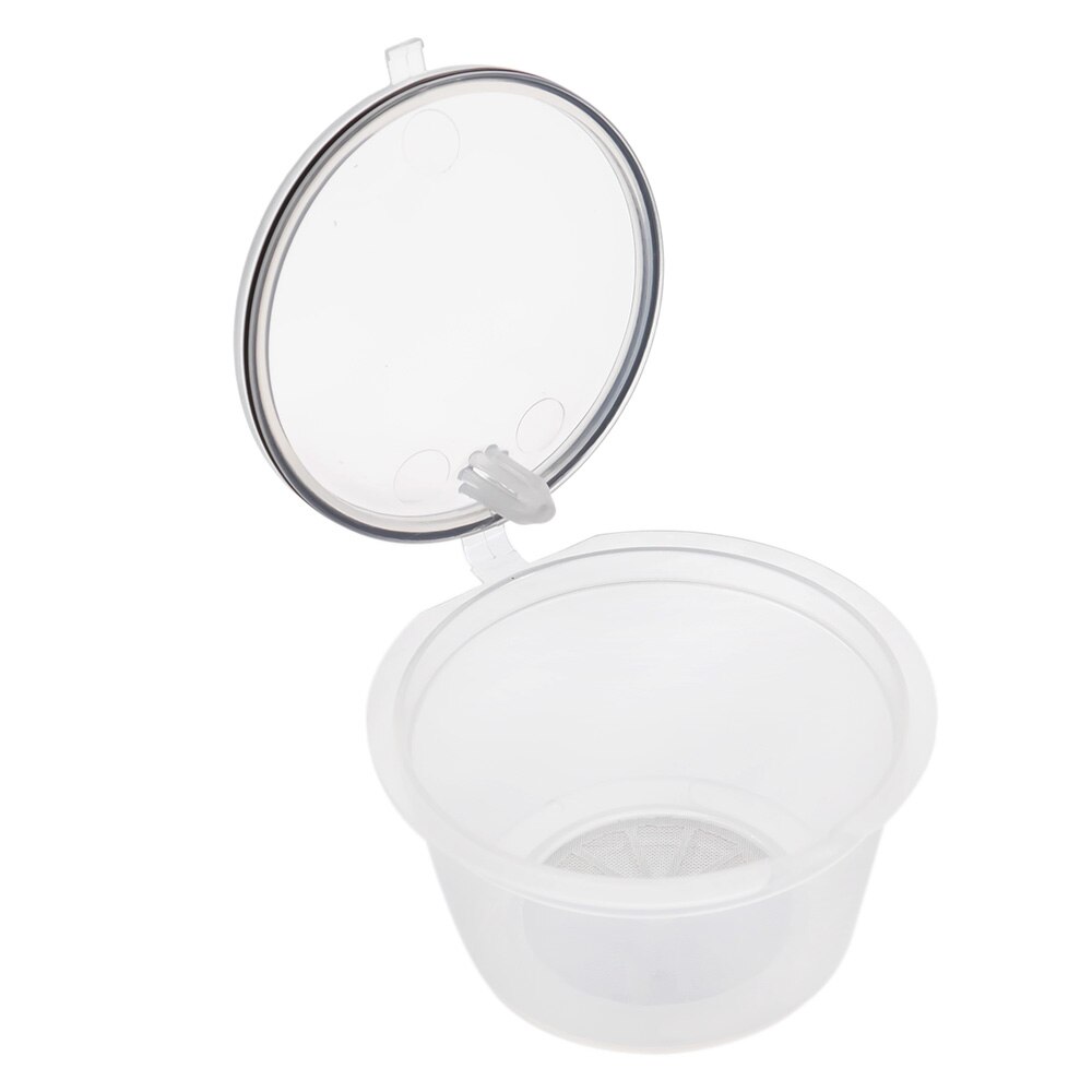 8 Colors Refillable Coffee Capsule For Nescafe Dolce Gusto Reusable Capsules Coffee Pods K-cups Useful 50 times: clear