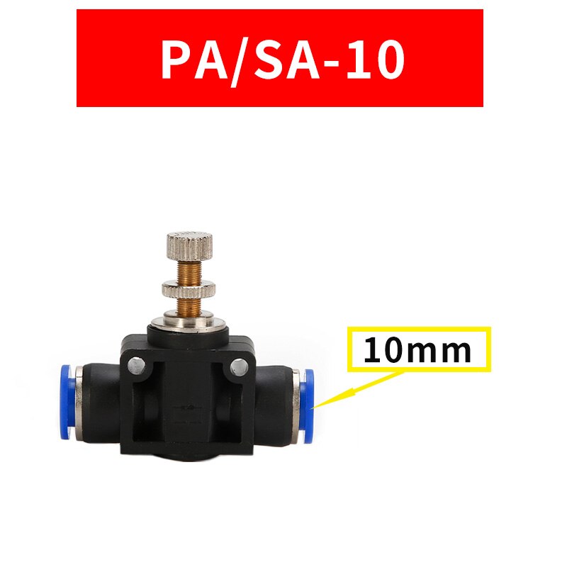 Connexions pneumatiques PA/ SA et tubes à impulsion directe, raccords rapides en plastique de 4mm/6mm/8mm/10mm/12mm: PA-10